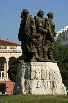 Albania Gallery: Albania. Shkodra. Five National Heroes Monument