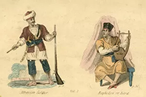 Albanian Collection: Albanian Soldier and Rhapsodos