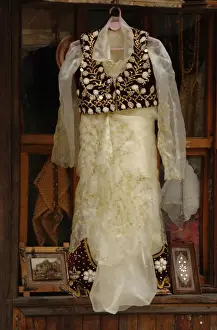 Albaniz. Kruje. Albanian traditional dress. Bazaar