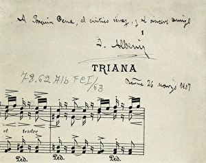 Joaquon Collection: ALBENIZ, Isaac (1860-1909). Spanish pianist and