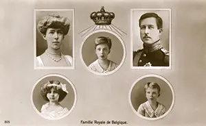Flanders Prints: Albert I - King of Belgium and his Family