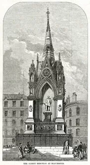 Monuments Gallery: The Albert Memorial at Manchester 1870