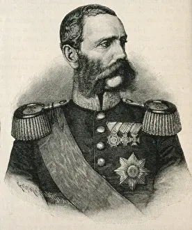 Saxony Prints: ALBERT of Saxony (1828-1902). King of Saxony (1873-1902)