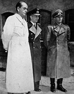 Images Dated 23rd October 2004: Albert Speer, Admiral Doenitz and General Jodl; Second World