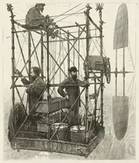Gaston Prints: Albert Tissandier (left), Gaston Tissandier (right), and an