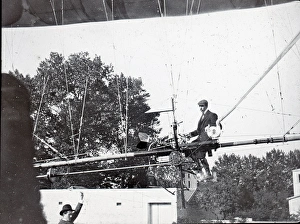 Alberto Gallery: Alberto Santos-Dumont in airship car