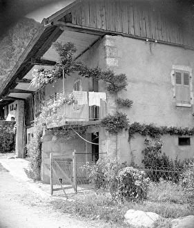 Savoie Prints: Albertville: A vignette of a house