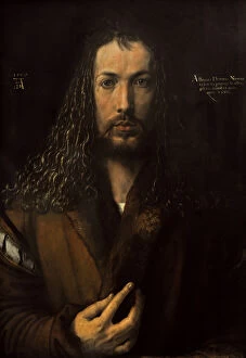 Personage Collection: Albrecht Durer ((1471 A?i? 1528). Self-Portrait (1500)