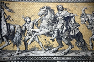 Images Dated 13th October 2007: Albrecht II on the Furstenzug, Dresden, Germany