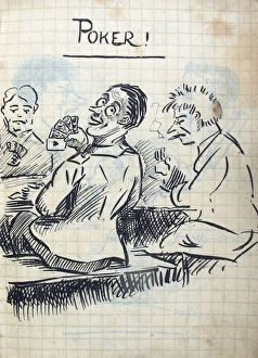 Images Dated 13th March 2012: Album of 53 drawings done whilst on sctive service - WWI