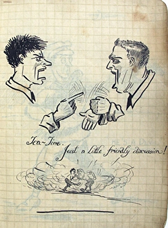 Images Dated 13th March 2012: Album of 53 drawings done whilst on sctive service - WWI