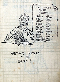 Images Dated 13th March 2012: Album of 53 drawings done whilst on sctive service - WWI