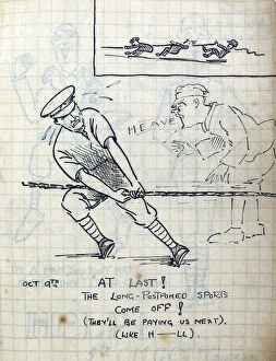 Images Dated 13th March 2012: Album of 53 drawings done whilst on sctive service - WWI