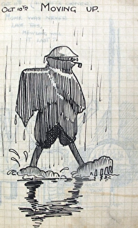 Images Dated 13th March 2012: Album of 53 drawings done whilst on sctive service - WWI