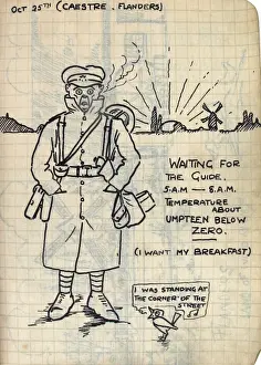 Album of 53 drawings done whilst on sctive service - WWI