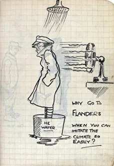 Album of 53 drawings done whilst on sctive service - WWI