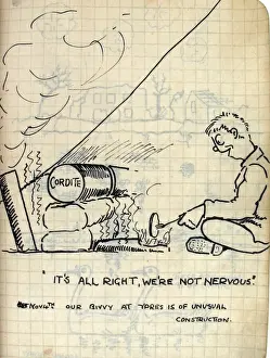 Album of 53 drawings done whilst on sctive service - WWI