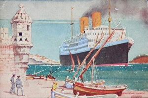 Alcantara Collection: The Alcantara leaving Lisbon