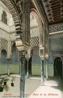 Seville Collection: The Alcazar, Seville, Spain - Patio de las Munecas