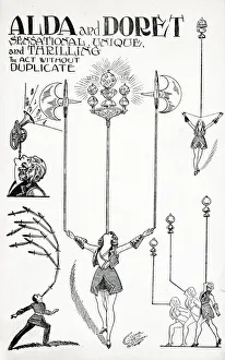 Physical Prints: Alda and Doret, acrobatic performers, sensational, unique, and thrilling