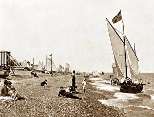 Aldeburgh Collection: Aldeburgh Beach, early 1900s