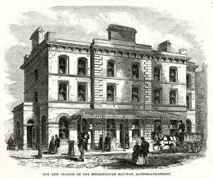Aldersgate Gallery: Aldersgate Station 1866