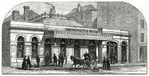 Aldgate Gallery: Aldgate station, London underground 1876