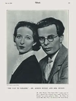 Twentieth Prints: Aldous and Maria Huxley