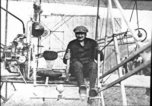 Alec Gallery: Alec Ogilvie in his Wright biplane