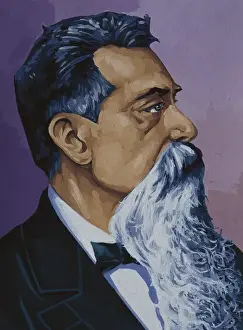 Masonry Prints: ALEM, Leandro N. (1842 - 1896). Argentine politician