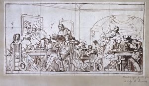 Alenza Gallery: ALENZA y NIETO, Leonardo (1807-1845). Caf頤e