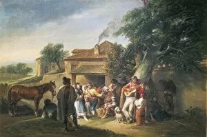 Puerta Collection: ALENZA y NIETO, Leonardo (1807-1845). Escena