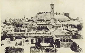 Alep Collection: Aleppo, Syria - View over the rooftops toward the Citadel