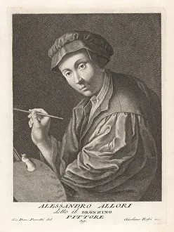 Palette Prints: Alessandro Allori, Italian Mannerist painter, 1535-1607