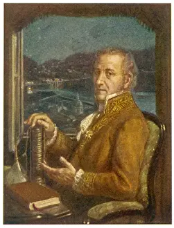 1745 Prints: Alessandro Volta Card