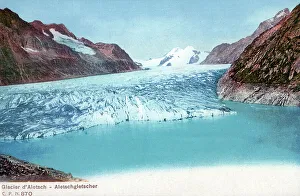 The Aletsch Glacier, Bernese Alps, Switzerland