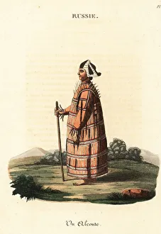 Librairie De Gide Fils Prints: Aleut or Unangan man of Kamchatka, 18th century