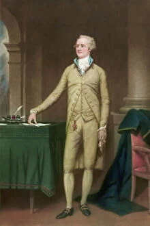 Images Dated 9th May 2012: Alexander Hamilton, full-length portrait, standing, facing l
