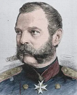 Czar Prints: Alexander II (1818-1881). Tsar of Russia (1855-1881). Engrav