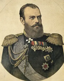 Epaulette Prints: ALEXANDER III of Russia (1845-1894). Tsar of