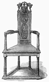 1744 Prints: Alexander Popes Chair, 1862