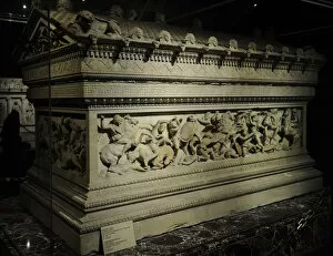 Images Dated 12th December 2013: Alexander Sarcophagus. 4th century BC. Battle of Issus (333