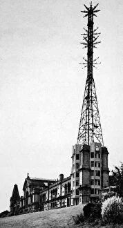 Marconi Collection: Alexandra Palace, the home of the B. B. C. The large transmitt