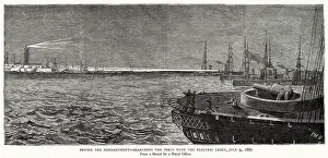 Search Prints: Alexandria, searching the forts with the electric light