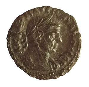 Numismatic Prints: Alexandrian nummus. Coin. SPAIN. Barcelona. Numismatic
