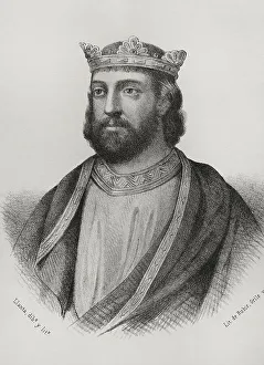 Llanta Prints: Alfonso VIII of Castile (1155-1214). Portrait, 19th century