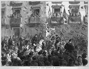 Royalists Prints: Alfonso XII in Madrid