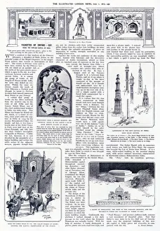 Alfred Hugh Fisher, Vignettes of Empire XIV. Delhi, the new-old capital of India. Date: 1913