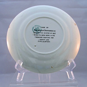 Images Dated 10th January 2013: Alfred Meakin china plate - Lloyd George quotation