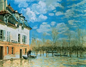 Impressionist Gallery: Alfred Sisley (1839-1899). Impressionist painter. The Boat
